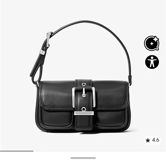 Michael Kors Colby Extra-Small Leather Shoulder Bag, NWT - Picture 2 of 7